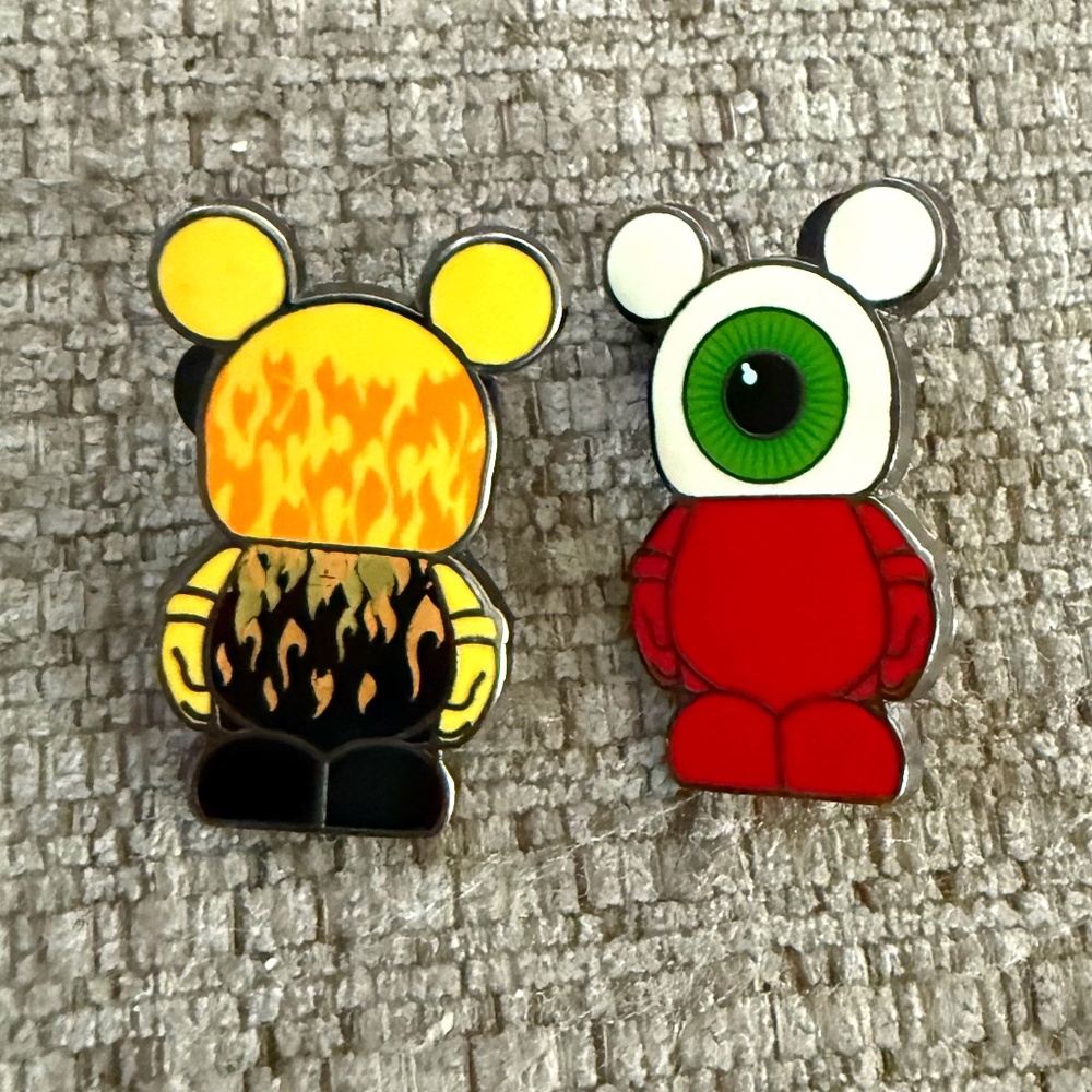 Disney Trading Pins - Mickey Vinylmation - includes 2 pins